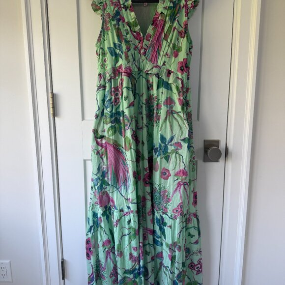 Banjanan Green Maxi Dress - Picture 2 of 5